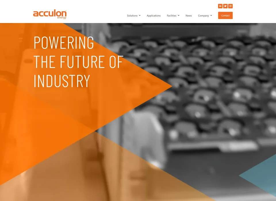 Acculon Energy battery and energy storage manufacturing