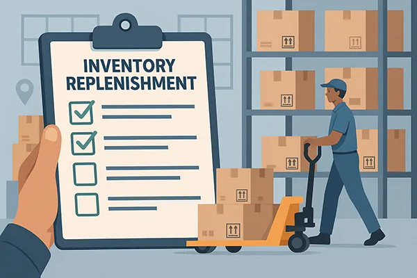 DIP AI inventory replenishments dashboard