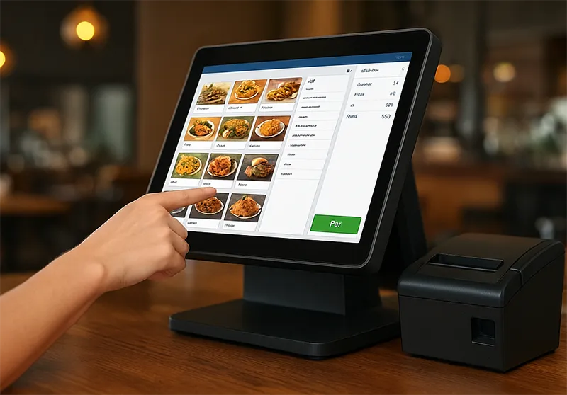 Odoo restaurant point of sale interface